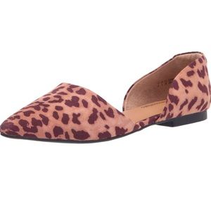Leopard Print D'Orsay Flat Ballet NWOT